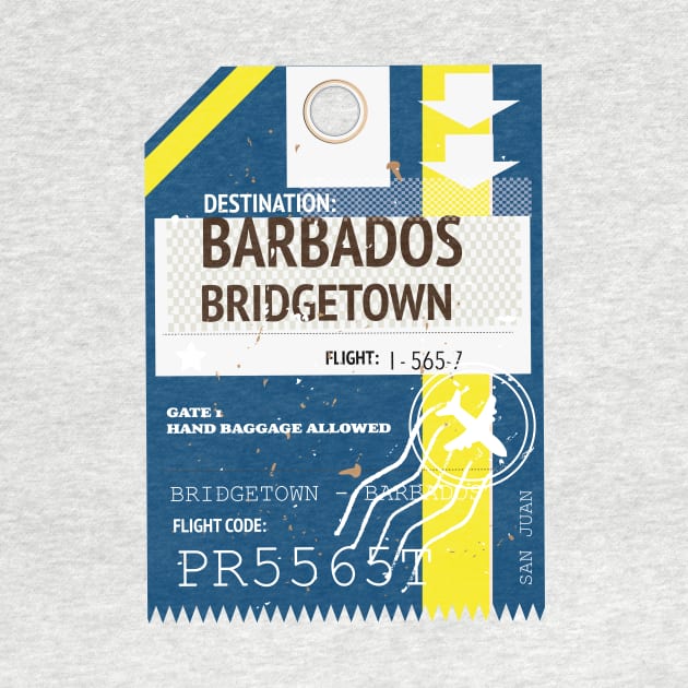 Barbados Bridgetown travel ticket by nickemporium1